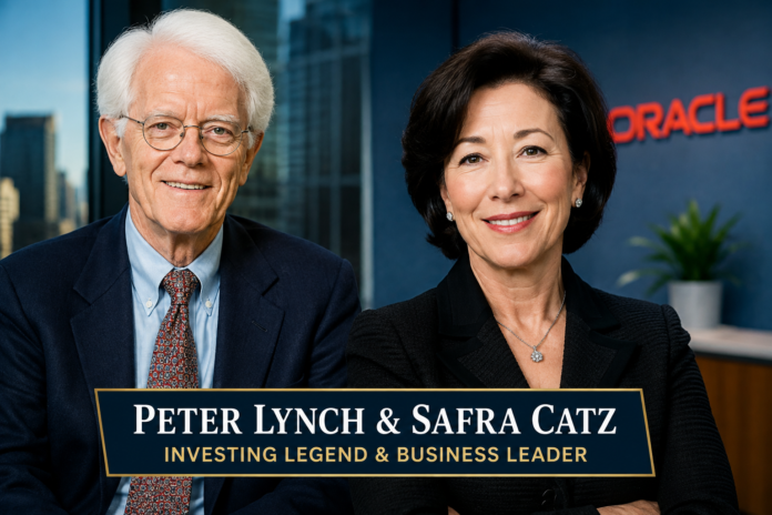 Peter Lynch and Safra Catz
