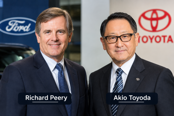 Richard Peery and Akio Toyoda