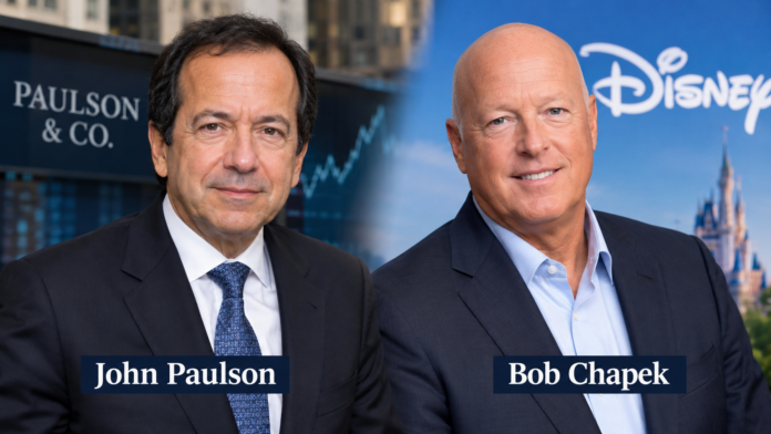 John Paulson and Bob Chapek