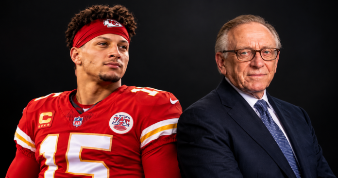 Patrick Mahomes and Larry Silverstein