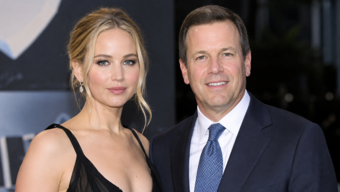 Jennifer Lawrence and Jim Taiclet