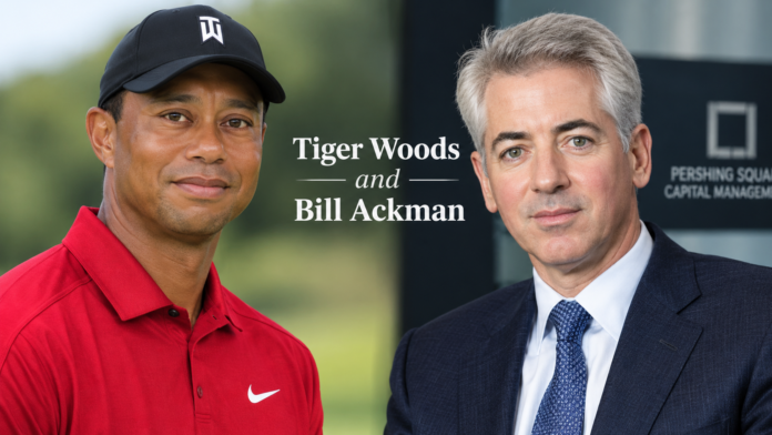 Tiger Woods and Bill Ackman